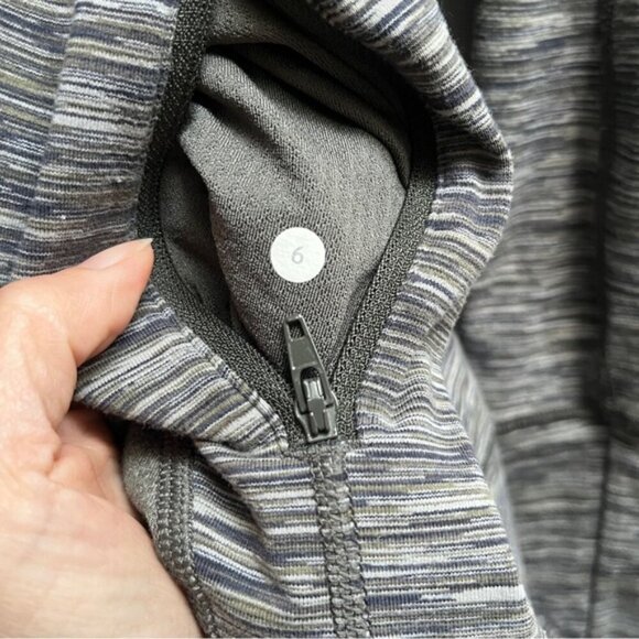 Lululemon Athletica Stride full zip hoodie Jacket Sz 6 - Picture 5 of 7